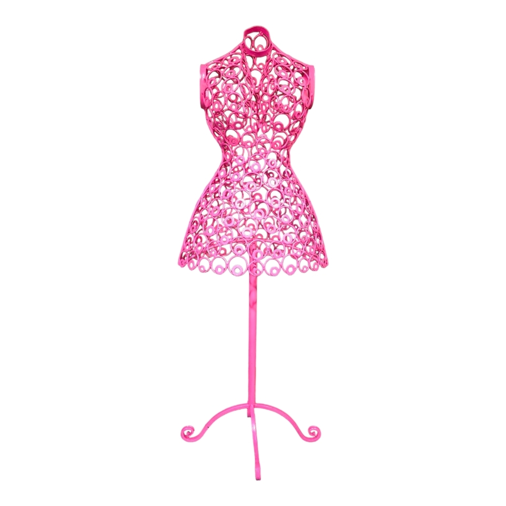 Vintage Retro Metal  Manican in Pink